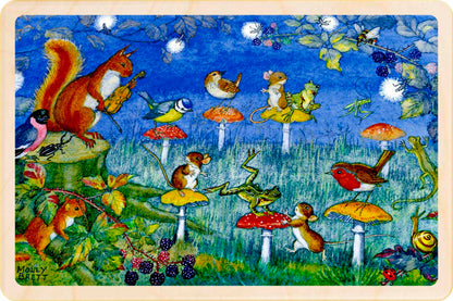 Musical Stools - Sustainable Card – Wooden Postcard

Original illustration by Molly Brett, printed on sustainable wood. A beautiful postcard for children big and small, to send, keep, and display.