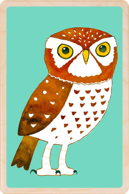 Barn Owl - Sustainable Wooden Postcard