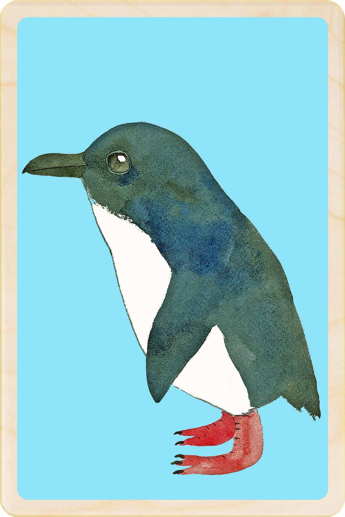 Little Penguin – Sustainable Wooden Postcard