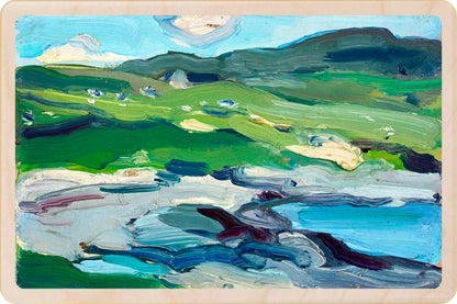 Barra, landscape by Samuel John Peploe. Fine Art from the National Galleries of Scotland, printed on sustainable wood.