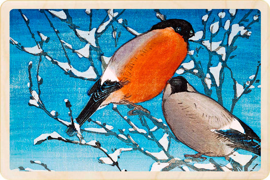 Bullfinches – Christmas card - National Galleries Scotland - Wooden Postcard

Bullfinches by Allen William Seaby, fine Art ©National Galleries of Scotland, printed on sustainable wood. A lasting keepsake to post, gift and display.