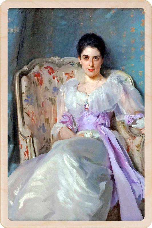 Lady Agnew of Lochnaw by John Singer Sargent. Fine Art from the National Galleries of Scotland, printed on sustainable wood.