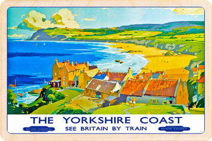 Robin Hood's Bay Wooden Postcard – Yorkshire Travel Art Gift