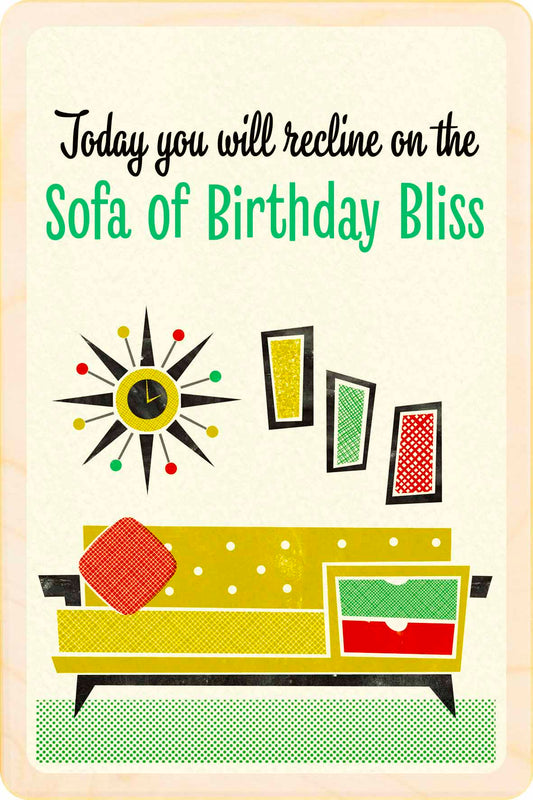 Birthday Bliss - Birthday Card - The Wooden Postcard Company
