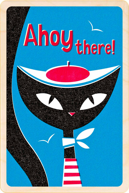 Ahoy There! - Nautical Card - The Wooden Postcard Company