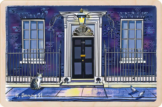 London Downing Street Wooden Postcard

Printed on premium, sustainably sourced wood, to be mailed, gifted, or collected; the perfect keepsake. The Wooden Postcard Company