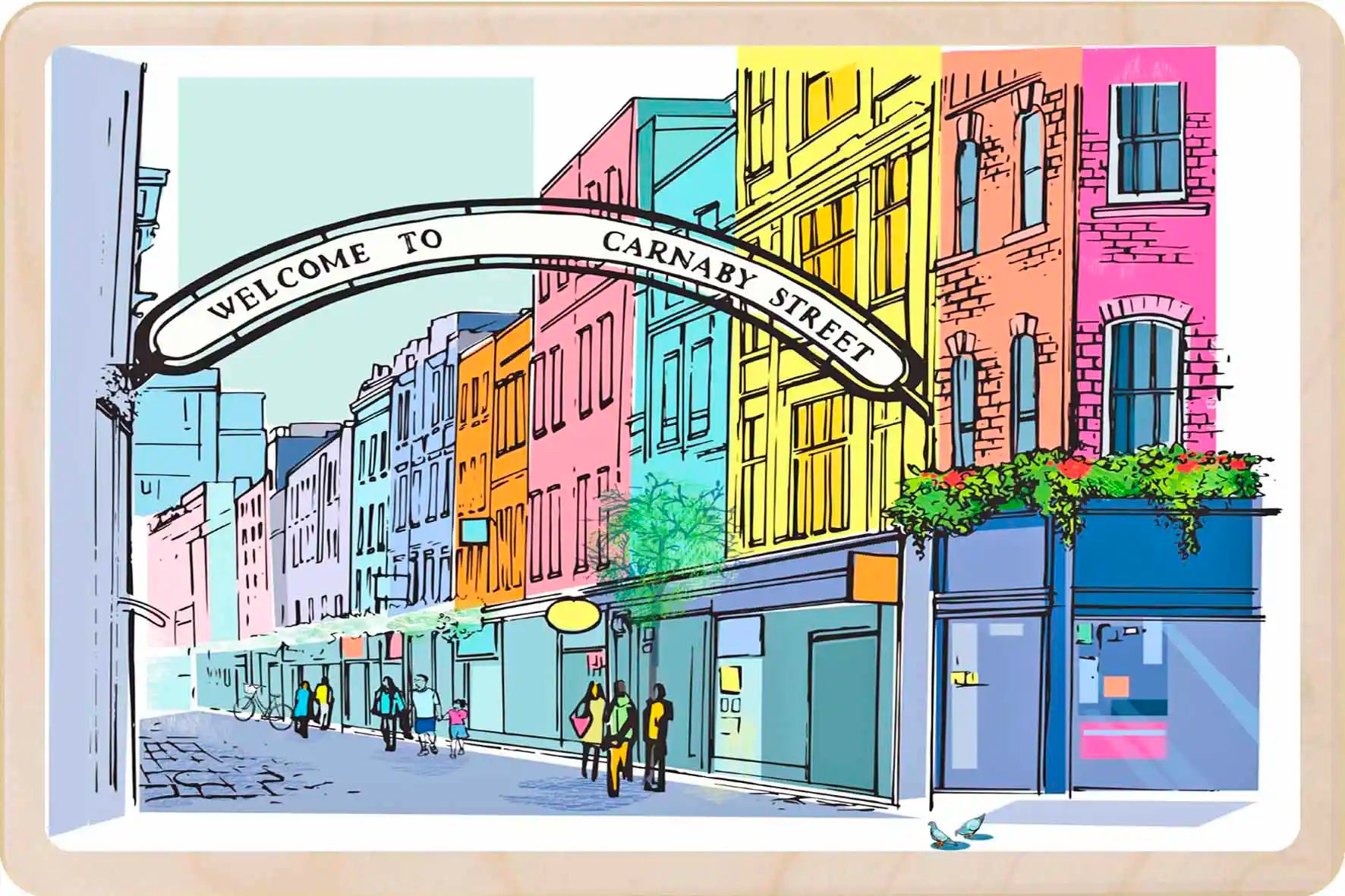 London Carnaby Street Wooden Postcard
The Wooden Postcard Company
Printed on premium, sustainably sourced wood, to be mailed, gifted, or collected; the perfect keepsake.