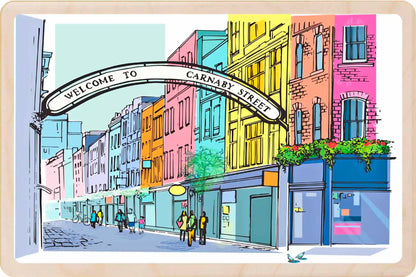 London Carnaby Street Wooden Postcard
The Wooden Postcard Company
Printed on premium, sustainably sourced wood, to be mailed, gifted, or collected; the perfect keepsake.