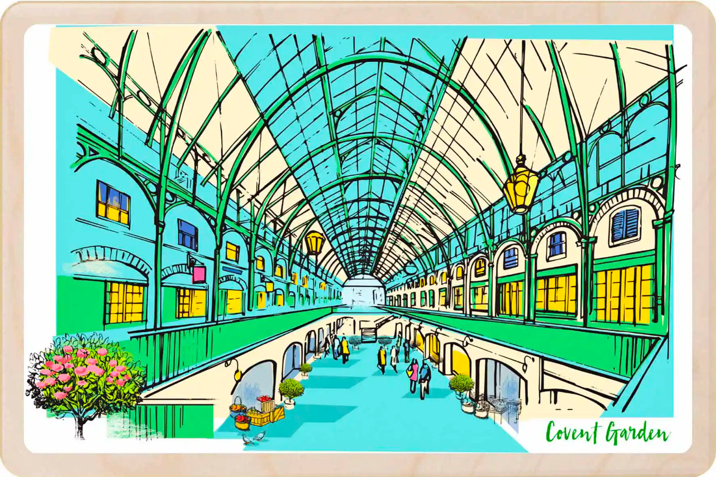 London Covent Garden Wooden Postcard
The Wooden Postcard Company
Printed on premium, sustainably sourced wood, to be mailed, gifted, or collected; the perfect keepsake.