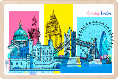 Amazing London Wooden Postcard
The Wooden Postcard Company
Printed on premium, sustainably sourced wood, to be mailed, gifted, or collected; the perfect keepsake.