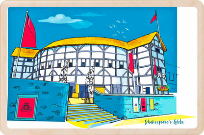London Shakespeare's Globe Theatre Wooden Postcard
The Wooden Postcard Company
Printed on premium, sustainably sourced wood, to be mailed, gifted, or collected; the perfect keepsake.