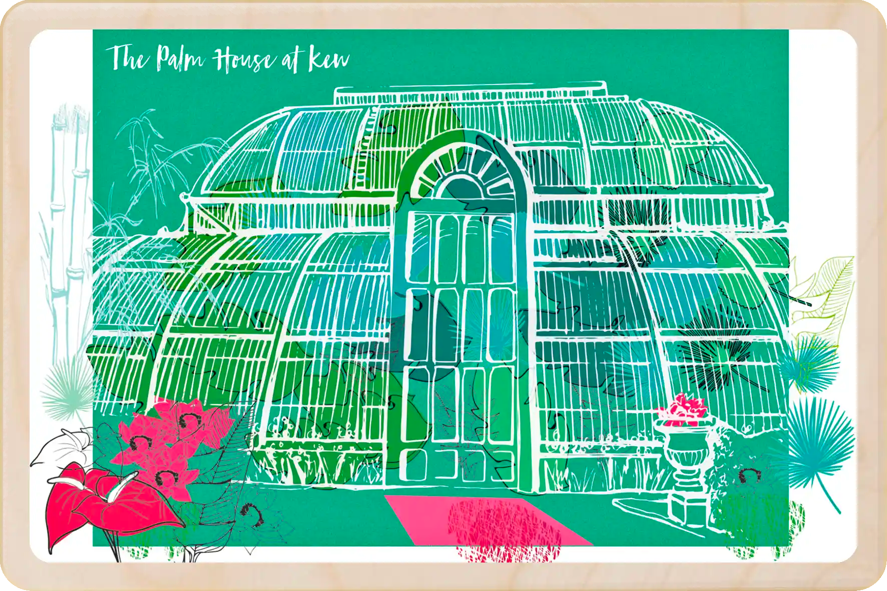 London Kew Gardens Palm House Wooden Postcard
The Wooden Postcard Company
Printed on premium, sustainably sourced wood, to be mailed, gifted, or collected; the perfect keepsake.