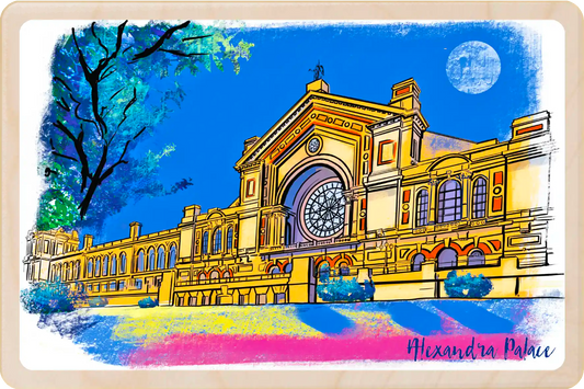London Alexandra Palace Wooden Postcard
The Wooden Postcard Company
Printed on premium, sustainably sourced wood, to be mailed, gifted, or collected; the perfect keepsake.