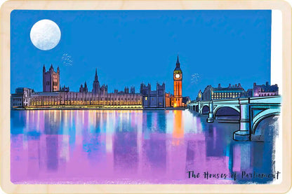 London The Houses of Parliament Wooden Postcard
The Wooden Postcard Company
Printed on premium, sustainably sourced wood, to be mailed, gifted, or collected; the perfect keepsake.