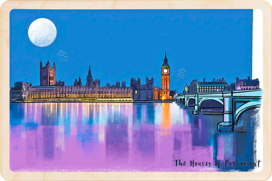 London The Houses of Parliament Wooden Postcard
The Wooden Postcard Company
Printed on premium, sustainably sourced wood, to be mailed, gifted, or collected; the perfect keepsake.