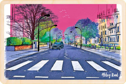 London Abbey Road Wooden Postcard
The Wooden Postcard Company
Printed on premium, sustainably sourced wood, to be mailed, gifted, or collected; the perfect keepsake
