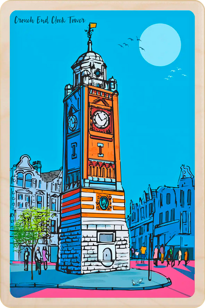 London Crouch End Wooden Postcard
The Wooden Postcard Company
Printed on premium, sustainably sourced wood, to be mailed, gifted, or collected; the perfect keepsake.