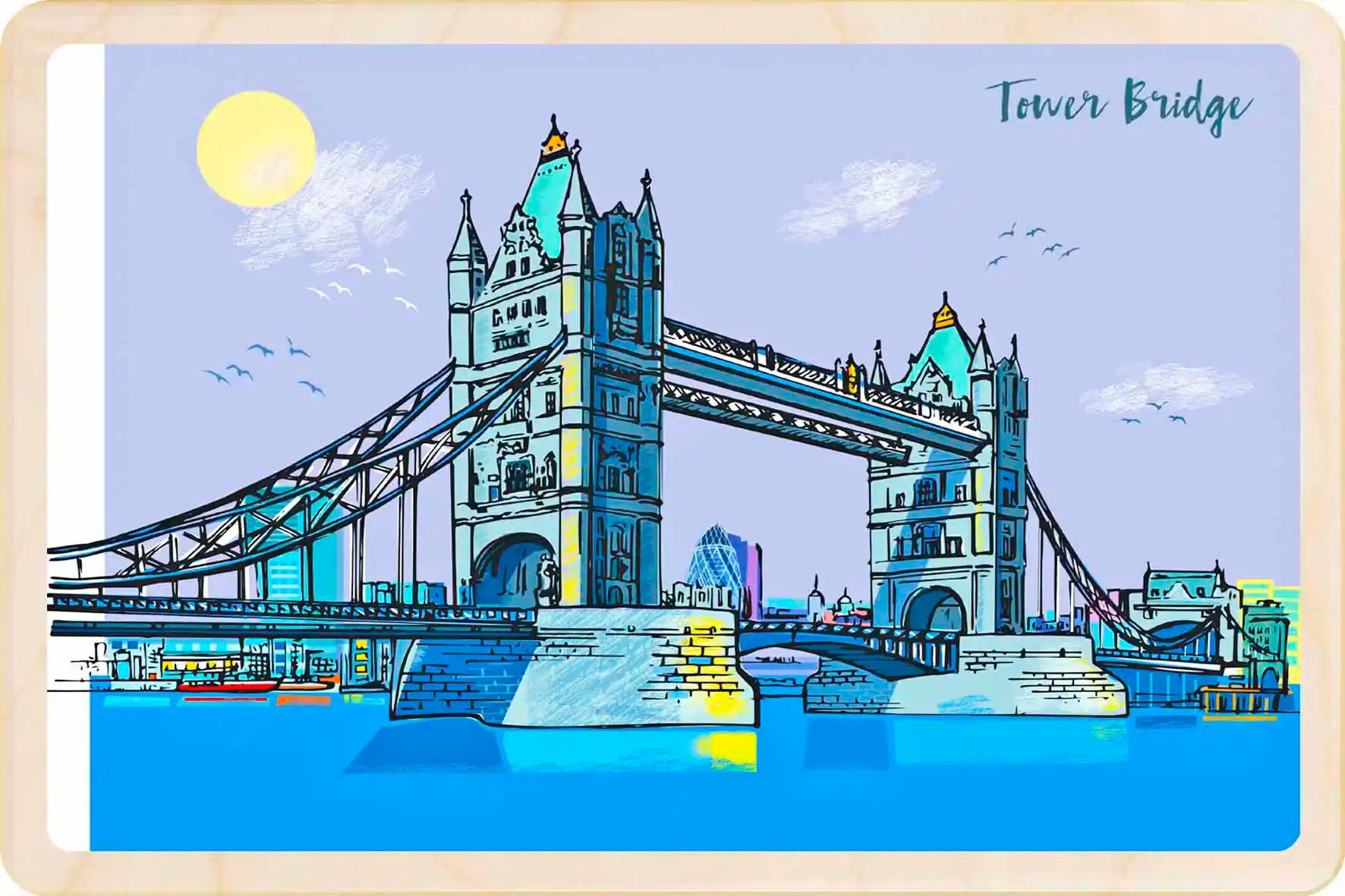 London Bridge Wooden Postcard&nbsp;
The Wooden Postcard Company
Printed on premium, sustainably sourced wood, to be mailed, gifted, or collected; the perfect keepsake.