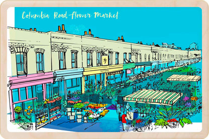 London Columbia Road Flower Market Wooden Postcard
The Wooden Postcard Company
Printed on premium, sustainably sourced wood, to be mailed, gifted, or collected; the perfect keepsake.