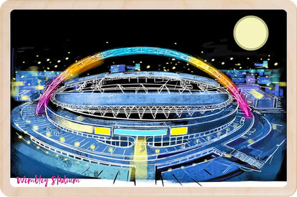 London Wembley Stadium Wooden Postcard
The Wooden Postcard Company
Printed on premium, sustainably sourced wood, to be mailed, gifted, or collected; the perfect keepsake.