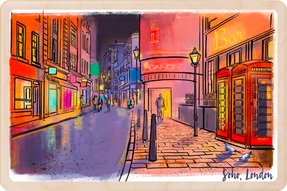 London Soho Wooden Postcard
The Wooden Postcard Company
Printed on premium, sustainably sourced wood, to be mailed, gifted, or collected; the perfect keepsake. T