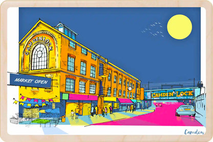 London Camden Market Wooden Postcard

Printed on premium, sustainably sourced wood, to be mailed, gifted, or collected; the perfect keepsake. The Wooden Postcard Company