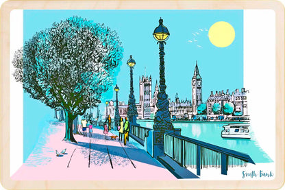 London South Bank Wooden Postcard

Printed on premium, sustainably sourced wood, to be mailed, gifted, or collected; the perfect keepsake. The Wooden Postcard Company