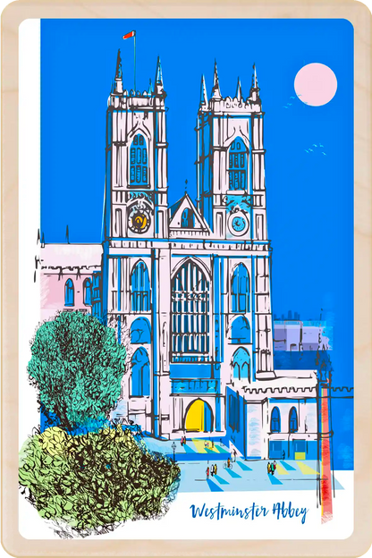 London Westminster Abbey Wooden Postcard

Printed on premium, sustainably sourced wood, to be mailed, gifted, or collected; the perfect keepsake. The Wooden Postcard Company