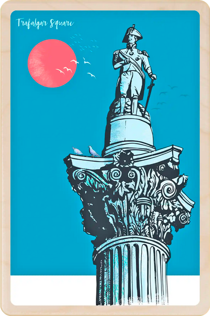 London Trafalgar Square Wooden Postcard

Printed on premium, sustainably sourced wood, to be mailed, gifted, or collected; the perfect keepsake. The Wooden Postcard Company
