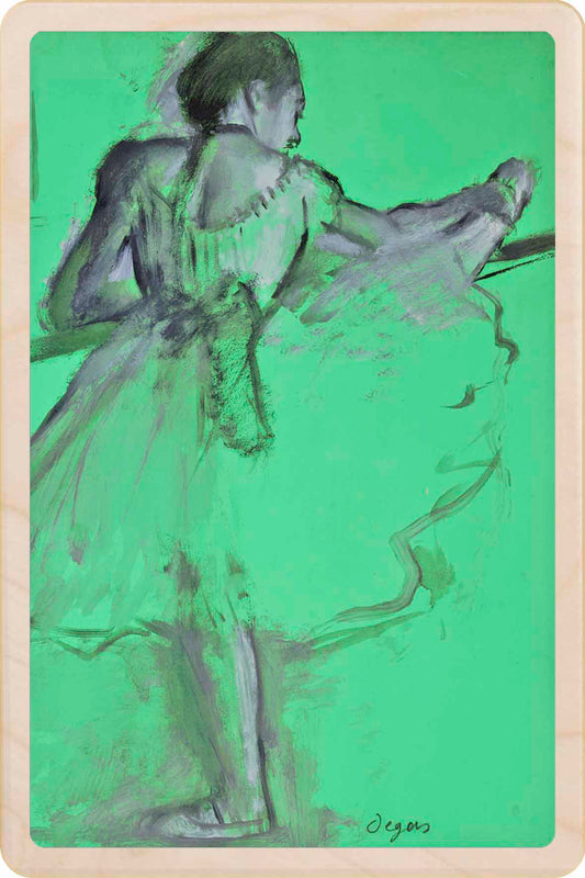Danseuse à la barre by Degas – Wooden Postcard