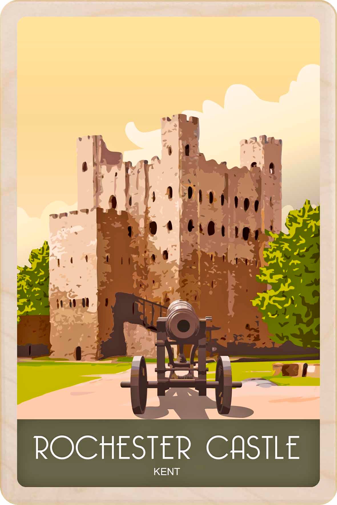 Rochester Castle - Wooden Postcard

Printed on sustainably sourced wood, measuring 10×15 cm, lightweight, durable, and fully mailable, this wooden postcard is ideal as a unique gift, keepsake, or souvenir.