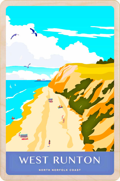 West Runton, Norfolk - Wooden Postcard