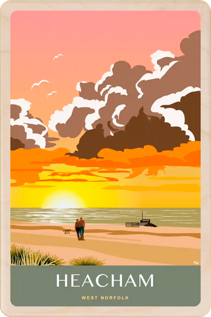 Heacham, Norfolk, The Wooden Postcard Company