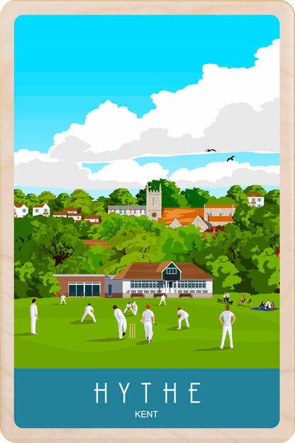 Hythe Cricket - Wooden Postcard&nbsp;