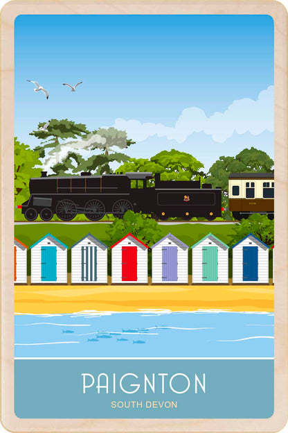 Paignton in Devon - Wooden Postcard
