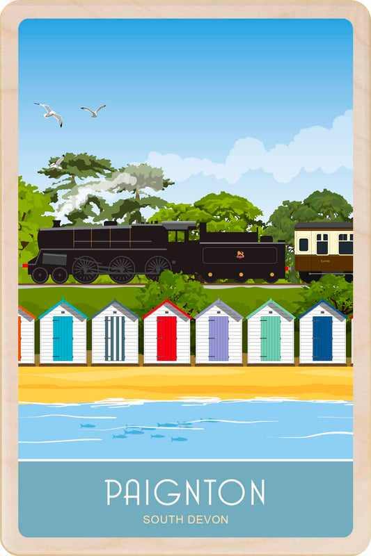 Paignton in Devon - Wooden Postcard