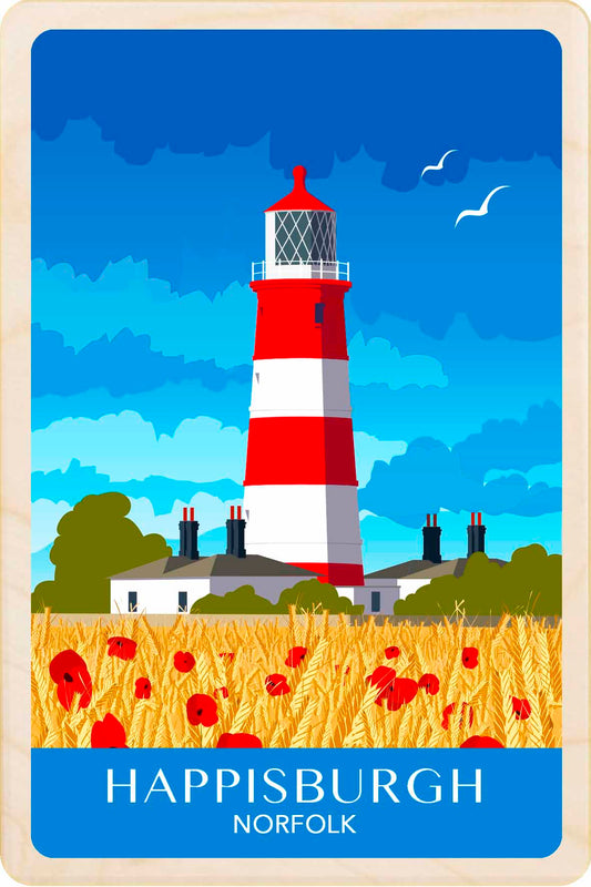 Happisburgh, Norfolk - Wooden Postcard