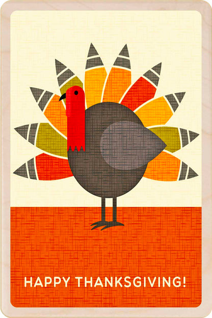 Happy Thanksgiving!&nbsp; Sustainable Card - Wooden Postcard

Made in Suffolk on sustainably sourced wood. Eco-friendly card to send, gift and display.