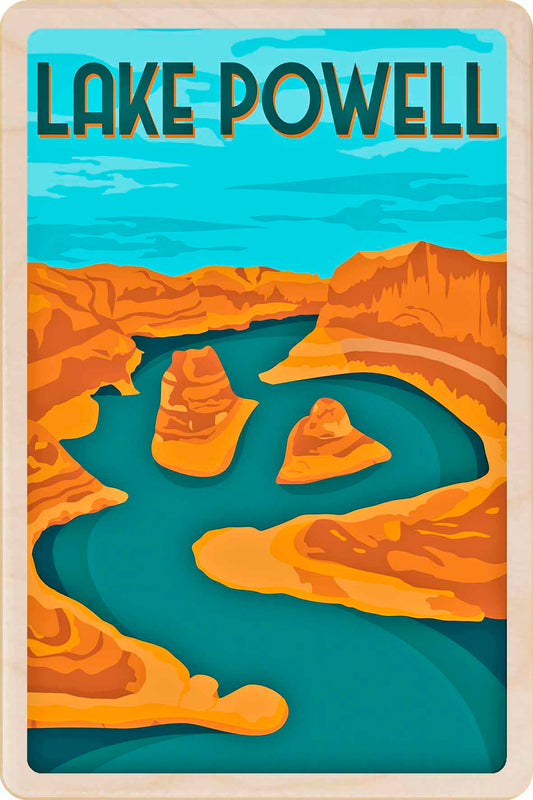 Lake Powell, Utah – Eco-friendly Card - Wooden Postcard

Write on the back with any pen and post worldwide with a standard stamp. A smart, eco-friendly card and gift.