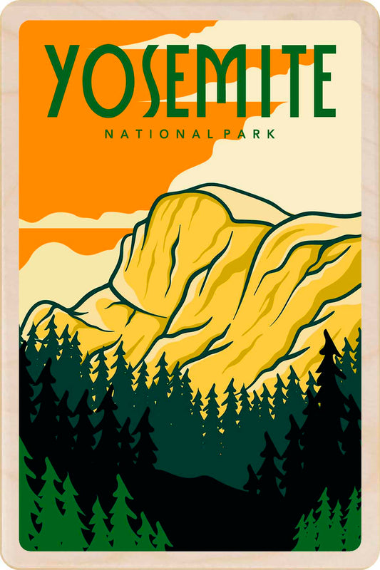 Yosemite National Park – Eco-friendly Card - Wooden Postcard

Write on the back with any pen and post worldwide with a standard stamp. A smart, eco-friendly card and gift.
