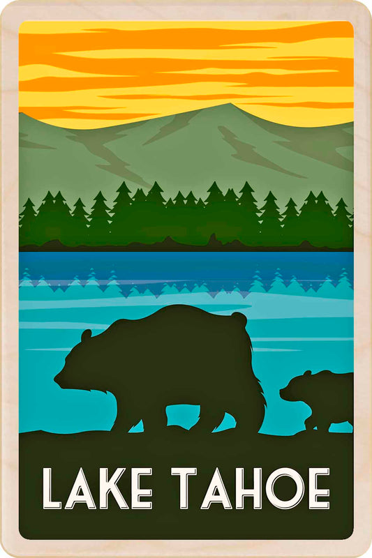 Lake Tahoe, California – Eco-friendly Card - Wooden Postcard

Write on the back with any pen and post worldwide with a standard stamp. A smart, eco-friendly card and gift.