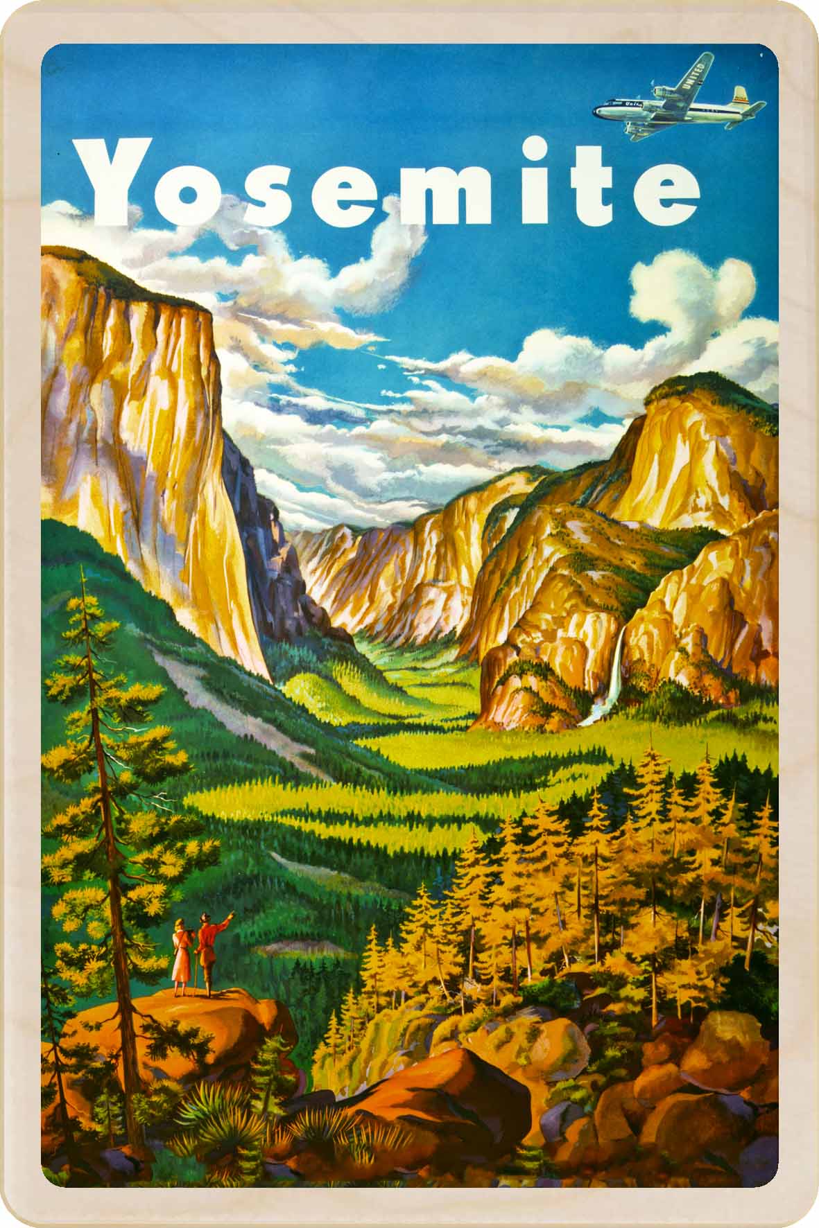 Yosemite National Park – Eco-friendly Card - Wooden Postcard

Write on the back with any pen and post worldwide with a standard stamp. A smart, eco-friendly card and gift.