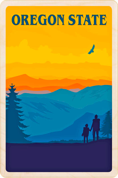 Oregon State – Eco-friendly Card - Wooden Postcard

Write on the back with any pen and post worldwide with a standard stamp. A smart, eco-friendly card and gift.