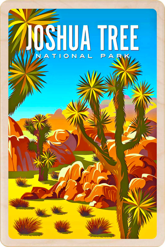 Joshua Tree National Park – Eco-friendly Card - Wooden Postcard

Write on the back with any pen and post worldwide with a standard stamp. A smart, eco-friendly card and gift.