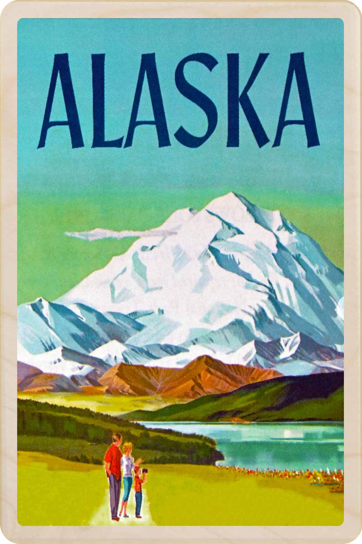 Alaska – Eco-friendly Card - Wooden Postcard

Write on the back with any pen and post worldwide with a standard stamp. A smart, eco-friendly card and gift.