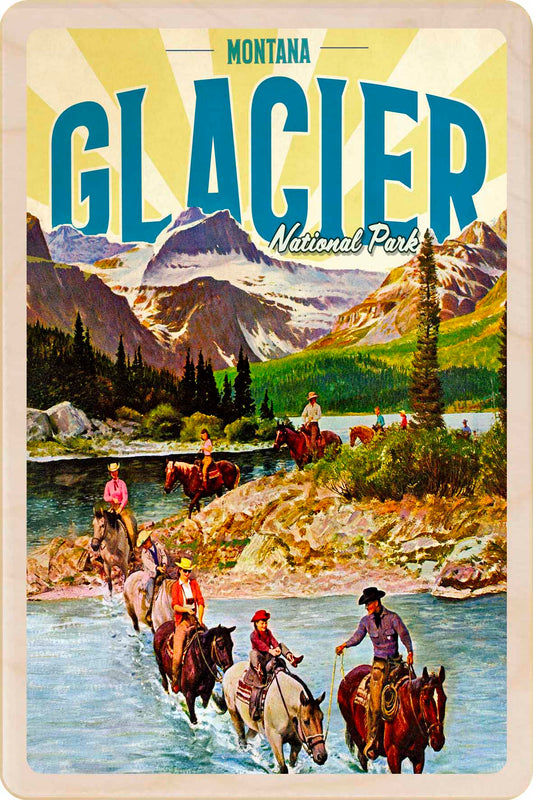 Montana - Glacier National Park – Eco-friendly Card - Wooden Postcard

Write on the back with any pen and post worldwide with a standard stamp. A smart, eco-friendly card and gift.
