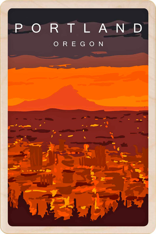 Portland, Oregon – Eco-friendly Card - Wooden Postcard

Write on the back with any pen and post worldwide with a standard stamp. A smart, eco-friendly card and gift.