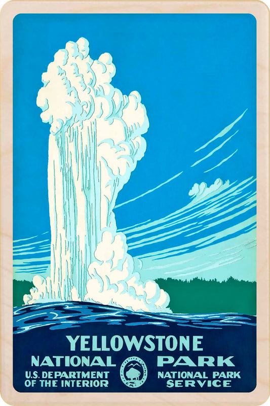 Yellowstone National Park – Eco-friendly Card - Wooden Postcard

Write on the back with any pen and post worldwide with a standard stamp. A smart, eco-friendly card and gift.