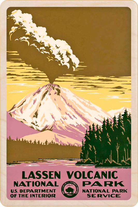 Lassen Volcanic National Park – Eco-friendly Card - Wooden Postcard

Write on the back with any pen and post worldwide with a standard stamp. A smart, eco-friendly card and gift.