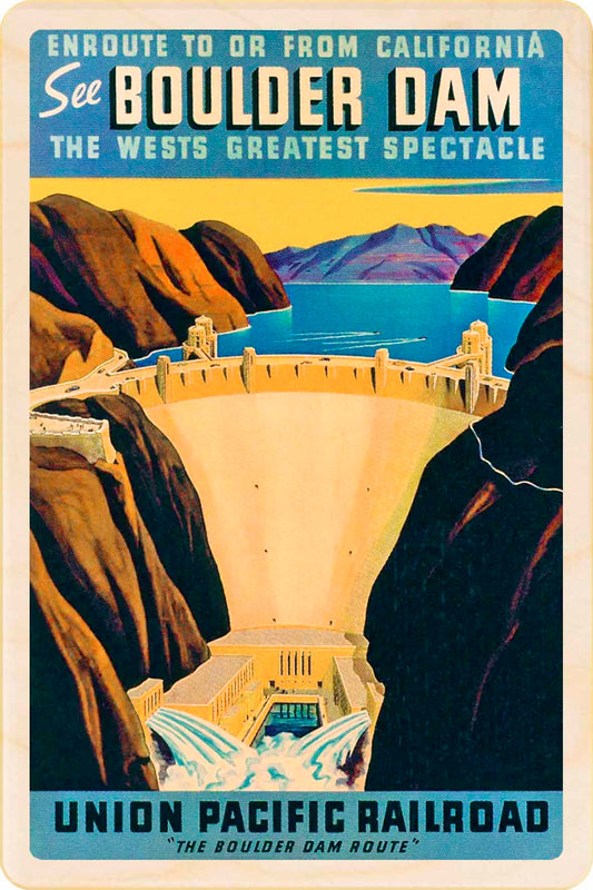 Boulder Dam, California – Eco-friendly Card - Wooden Postcard

Write on the back with any pen and post worldwide with a standard stamp. A smart, eco-friendly card and gift.